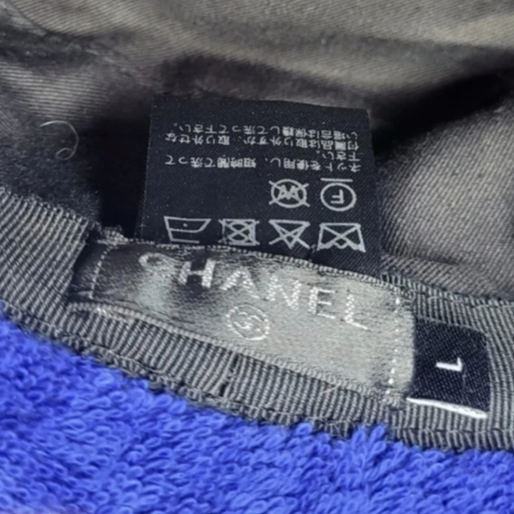 Chanel Bucket Hat Blue Authentic Collection Size Large - Picture 5 of 7